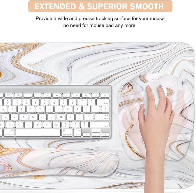 Keyboard Wrist Rest Large Mouse Pad Wrist Support - Image 4