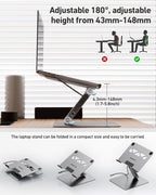 BENFEI Laptop Stand with USB C 6in1 Docking Station, HDMI 4K@60Hz, Gigabit - Image 9