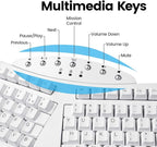 Perixx Periboard-612 Wireless Ergonomic USB Split Keyboard, US English Layout - Image 5