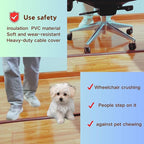 10ft Floor Cord Cover Self Adhesive Cord Hider Floor, Heavy Duty Cable Protector - Image 3
