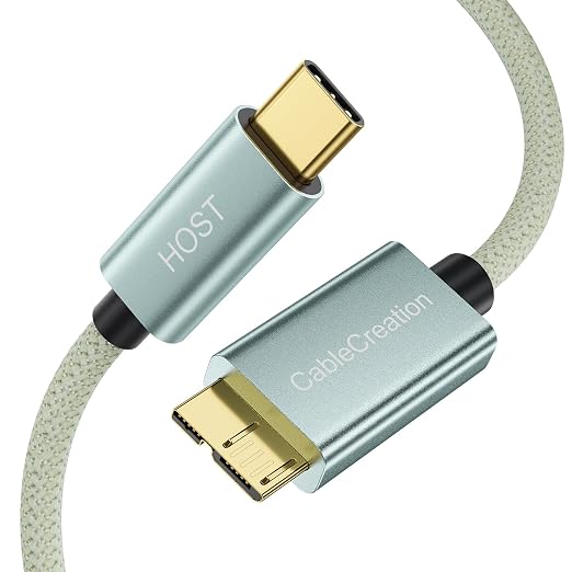 CableCreation 1FT USB C to Micro B Cable, 10Gbps Speed External Hard Drive by CableCreation