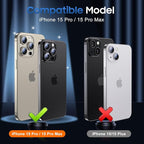 UniqueMe for 3 Pack iPhone 15 Pro/iPhone 15 Pro Max Camera Lens Protector - Image 7
