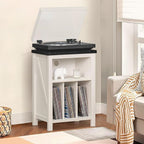 Record Player Stand with Vinyl Record Storage Holds up to 160 Albums, Large - Image 8
