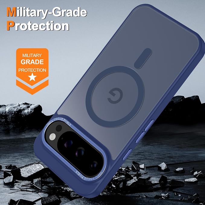 Magnetic for Google Pixel 9/Pixel 9 Pro Case, Shockproof Slim Translucent Matte - Image 6