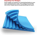 JBER 12 Pack Acoustic Foam Panels, High Desnsity Studio Soundproofing Wedges - Image 3