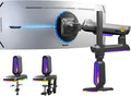 RGB Gaming Monitor-Arm for Flat/Ultrawide/Curved Monitors 32 to 60 inch by NBERGONOMIC