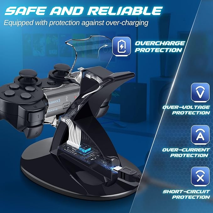 TNP Compatible with PS3 Controller Charger Stand - Image 6