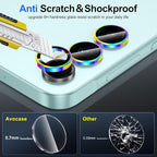 for Samsung Galaxy A16 Camera Lens Protector, Individual Metal Ring Tempered - Image 3