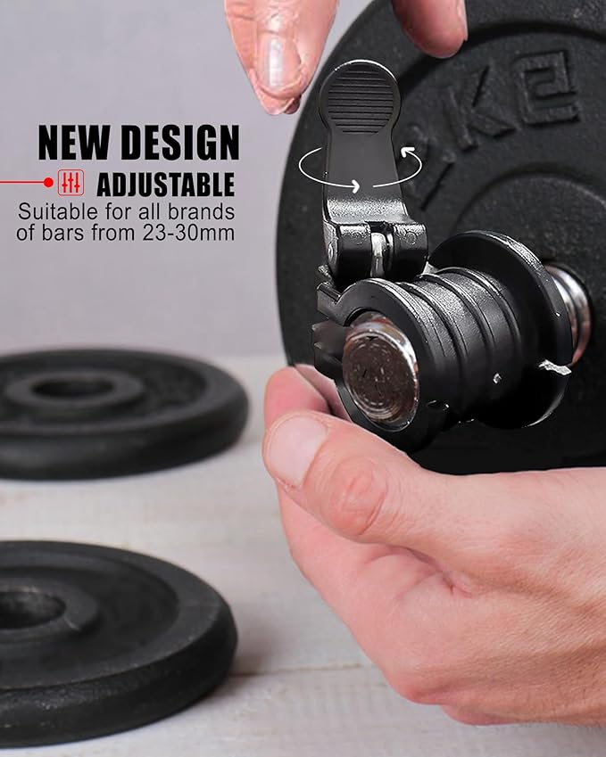 Barbell Clips 1 Inch Quick Release Weight Clamps 0.9-1.18inch Multi-Size - Image 2