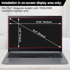 2 Pack Laptop Privacy Screen 15.6 Inch Display, Anti Blue Light Glare Anti - Image 7