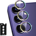 for Samsung Galaxy S24 Plus Camera Lens Protector, Individual Metal Ring by Btscase