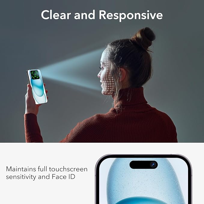 ESR 3+1 Pack for iPhone 15 Plus Privacy Screen Protector Set, Anti-spy - Image 6