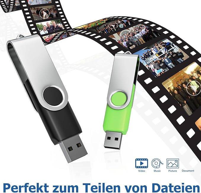 Flash Drives 64GB 10 Pack, Wooolken USB 2.0 Thumb Drives - Image 8