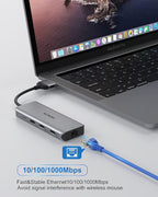 MacBook Pro Docking Station Dual Monitor MacBook Pro HDMI Adapter, 9 in 1 USB C - Image 7