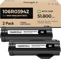 VersaLink B600 B610 Black High Capacity Toner Cartridge 2-Pack Replacement by KingKJInkToner