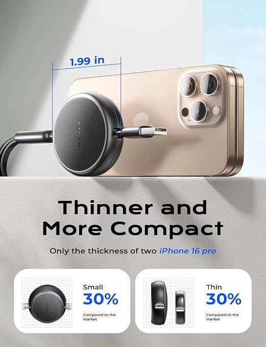 LISEN Multi Charging Cable, 3 in 1 Charging Cable, Retractable Car Charger - Image 6