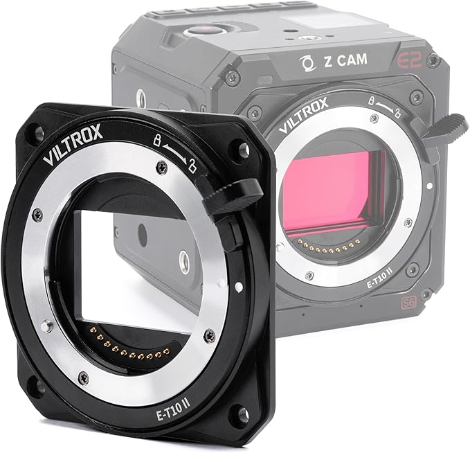 VILTROX E-T10 II Lens Mount Adapter, E Mount Lens to Z-CAM Cinema Cameras by ViltroxOfficial