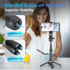 MQOUNY for Magsafe Tripod Stand for iPhone, Portable Pocket Size Selfie Stick - Image 3