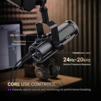 FIFINE Podcast Microphone, USB/XLR Vocal Dynamic Microphone - Image 6