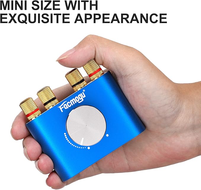 Facmogu F900S 160W Mini Bluetooth 5.0 Power Amplifier, 2 Channel 80Wx2 Stereo - Image 7