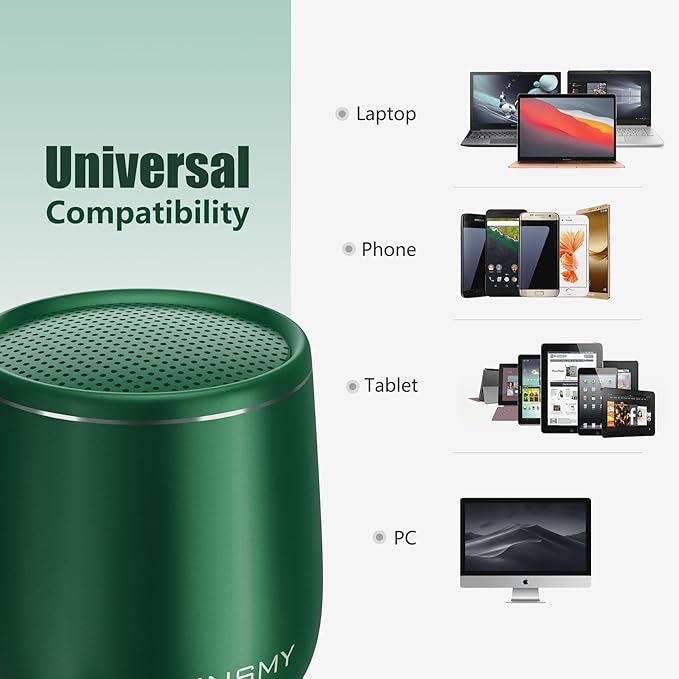 INSMY Small Bluetooth Speaker, Waterproof Mini Portable Wireless Speaker - Image 8