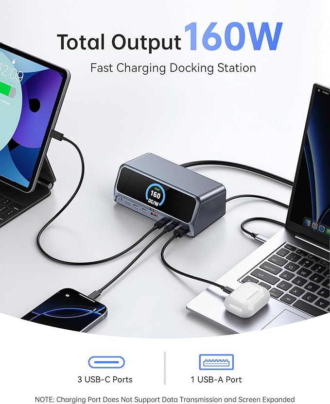 Selore Docking Station, 13 in 1 Laptop Docking Station Dual Monitor - Image 4