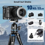SIRUI Mini Tripod with 360° Panoramic Ball Head, Tabletop Travel Tripod - Image 7