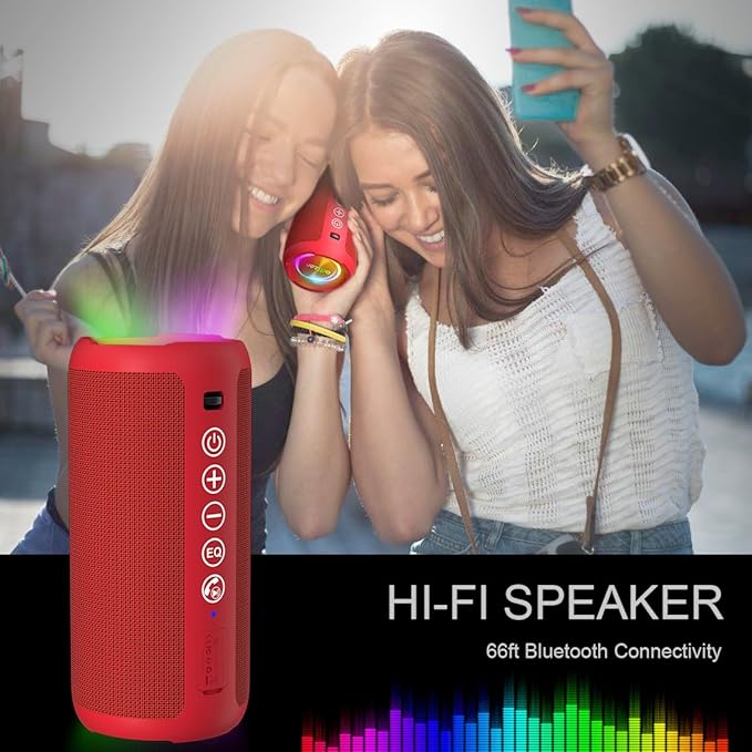 Ortizan Portable Bluetooth Speaker: IPX7 Waterproof, 24W Loud Sound, Deep Bass - Image 7