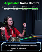 MOUNT PRO Gaming Laptop Cooling Pad, RGB Laptop Cooler Stand - Image 8