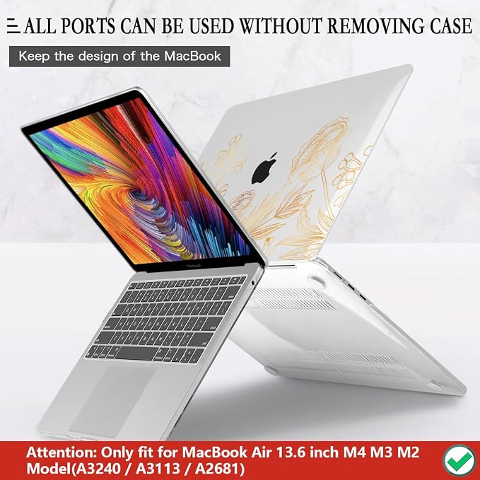 CISSOOK for MacBook Air 13.6 inch Case A3240 A2681 A3113 Release 2022 2023 2024 - Image 5