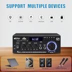 WOOPKER AK45 Pro Amplifier Home Audio Stereo Receivers - Image 2