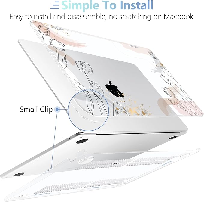 MEEgoodo Case for MacBook Air M4/M3/M2 13.6 inch 2025 2024 2022, Fit Model - Image 5