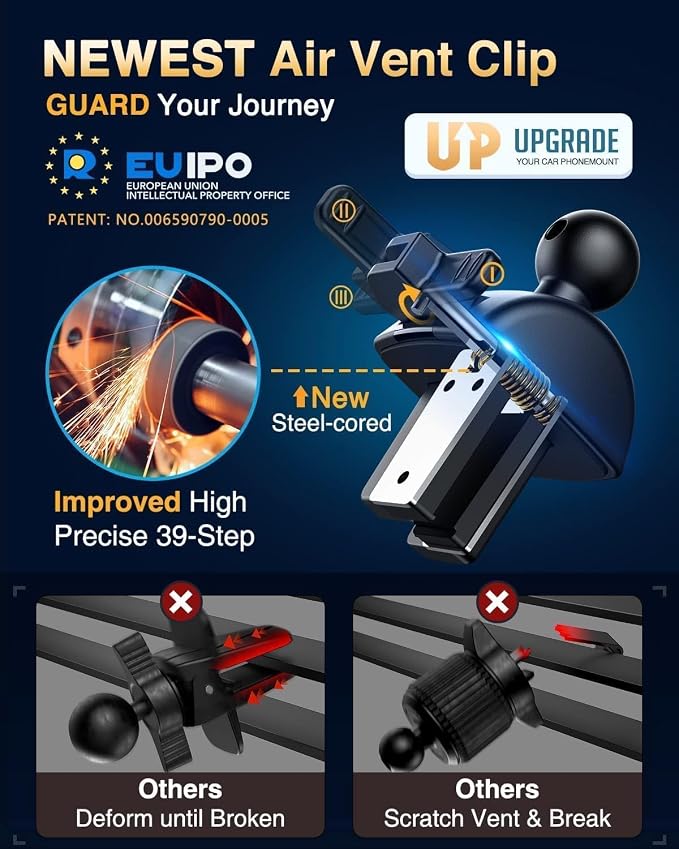 VANMASS Universal Car Phone Mount, 【Patent & Safety Certs】 Upgraded Handsfree - Image 8