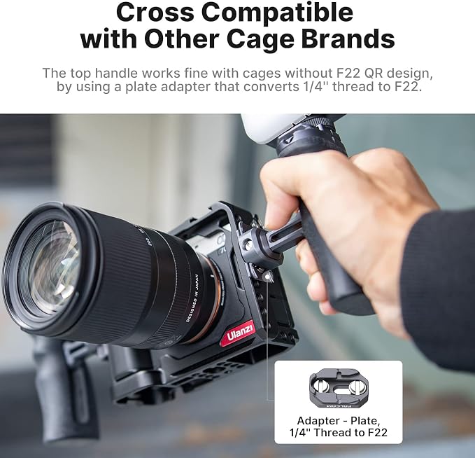 FALCAM F22 Quick Release Handle, Camera Side Handheld Grip Convert 1/4" Thread - Image 3