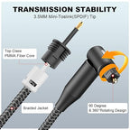 EMK Premium 90° Toslink to Mini Toslink Cable - Image 5
