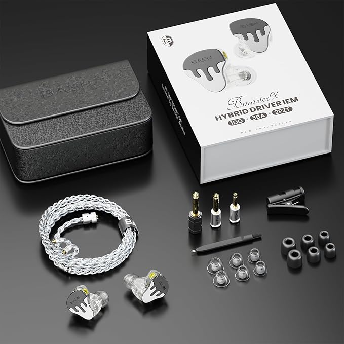 BASN BmasterX in Ear Audio Monitor, Hybrid 6 Drivers IEM Earphones - Image 5