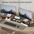 OPNICE Desk Organizers and Accessories, Dual Monitor Stand Riser - Image 4
