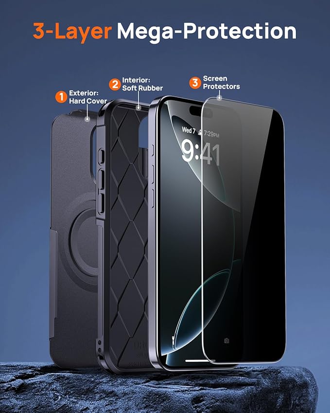 Lanhiem Magnetic for iPhone 16 Pro Max Case, - Image 5