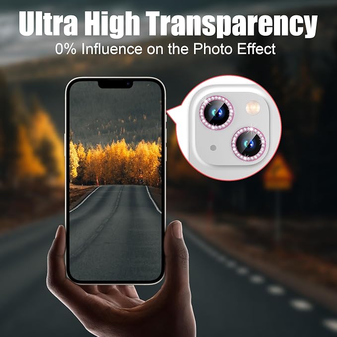 AGVEE 3+3 6 Pack for iPhone 15 6.1" / 15 Plus 6.7" Camera Lens Cover Protector - Image 6