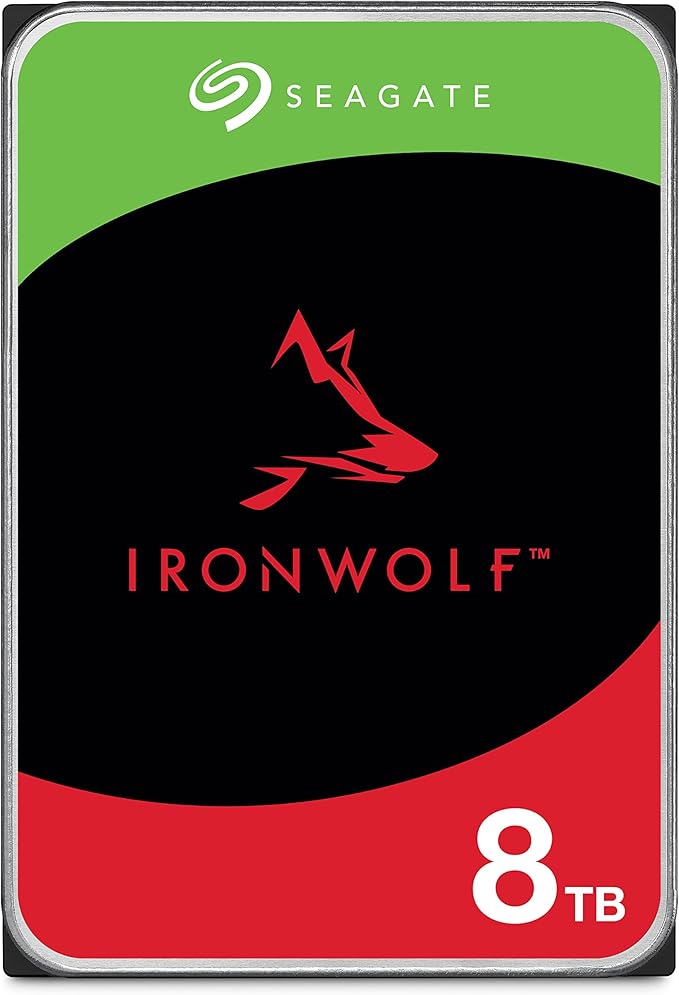 Seagate IronWolf 8TB NAS Internal Hard Drive HDD – 3.5 Inch SATA 6Gb/s 7200 RPM by Seagate