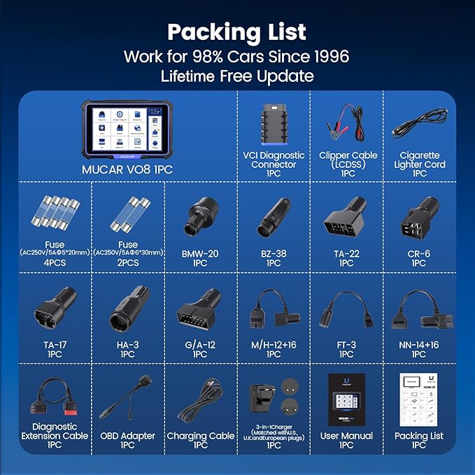 MUCAR VO8 OBD2 Scanner Diagnostic Tool - Image 8