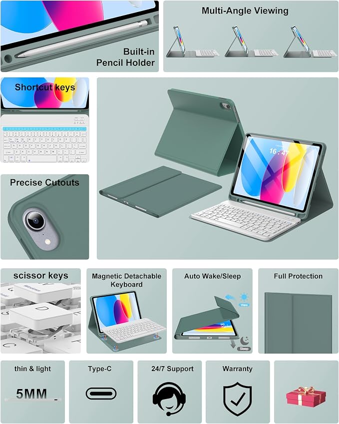 Keyboard Case for iPad 10th Generation 2022 10.9-inch - Image 3