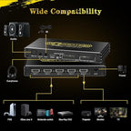 4K@120Hz HDMI 2.1 Switch 4 in 1 Out - Image 5