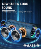 Ortizan Bluetooth Speaker, IPX7 Waterproof, Portable Speakers - Image 2