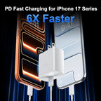 45W USB C iPhone 17 16 Pro Max Charger Block Type C iPhone 16 17 Super Fast - Image 5