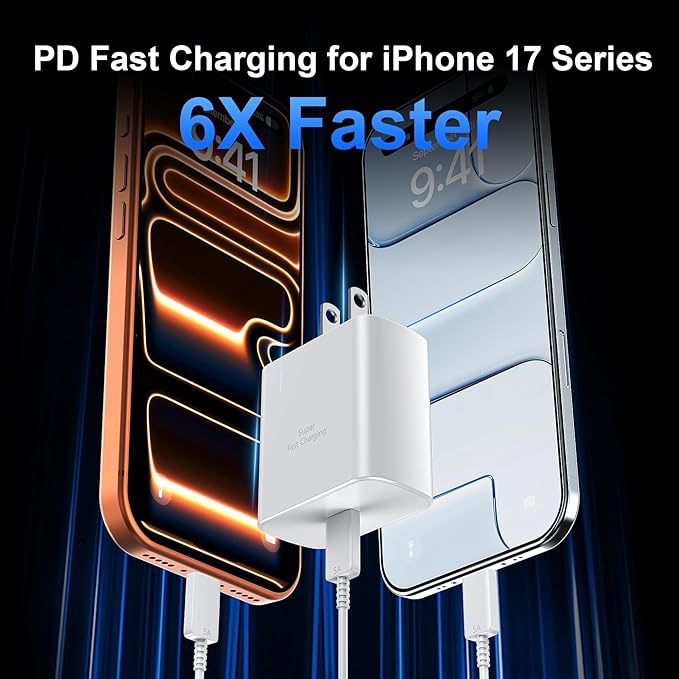 45W USB C iPhone 17 16 Pro Max Charger Block Type C iPhone 16 17 Super Fast - Image 5