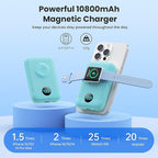 Magnetic Portable Charger for iPhone, 10800mAh 4-in-1 Wireless Power Bank - Image 2