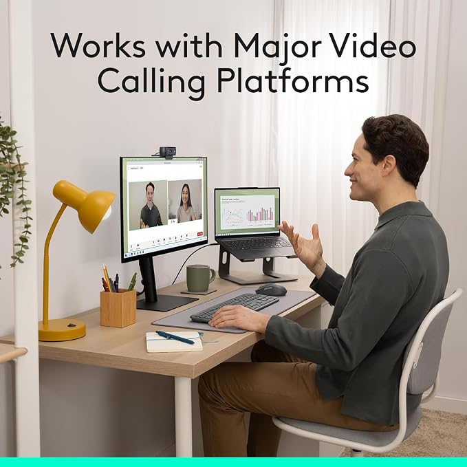 Logitech C920x HD Pro Webcam, Full HD 1080p/30fps Video, HD Light Correction - Image 8