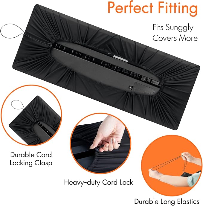 76 Keys Piano Keyboard Cover, Stretchy Music Dirt Proof Electronic Keyboard - Image 2