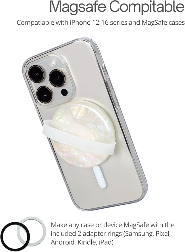 Heesch Magnetic Ring for Phone Case Loopy Phone Grip Strap Holder for Back of - Image 2
